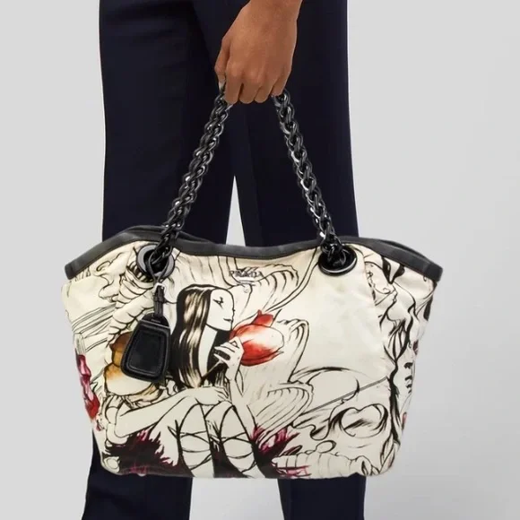 PRADA Fairy Tessuto Swing Tote - Picture 1 of 16